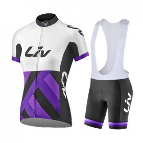 Set Fietsshirt + Korte Koersbroek 2017 CCC Liv Dames N001